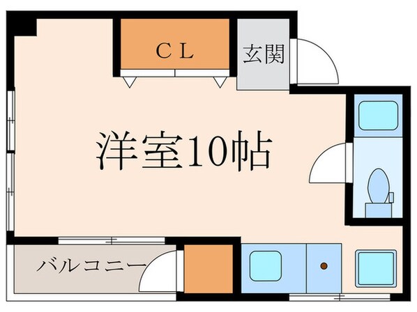 イソベコーポの物件間取画像